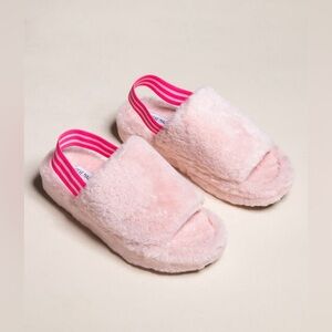 Steve Madden Fuzzy (light pink) Platform Slides